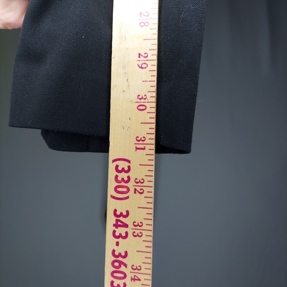 Talbots Classic Fit Pants Womens 16W Black Stretch Side Zip Twill NO-Pockets NEW - Picture 6 of 9